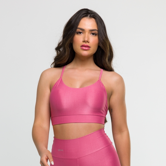 Top Trapézio Rosa Líris