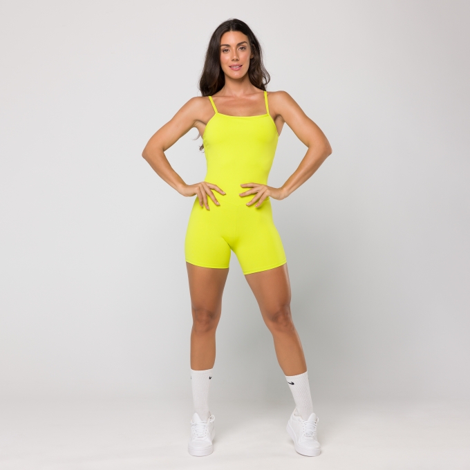 Macaquinho Fitness Oxy Amarelo Limão
