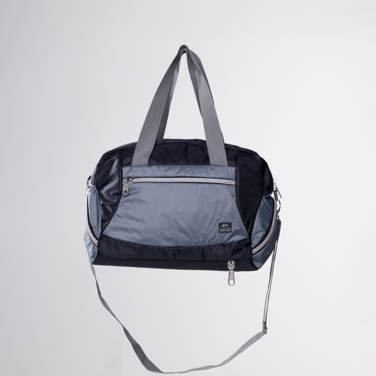 Bolsa Fitness Mala Preta com Cinza