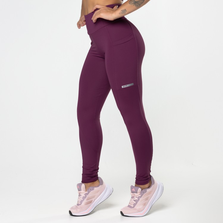 Calça Legging Pacer Multibolsos Açaí